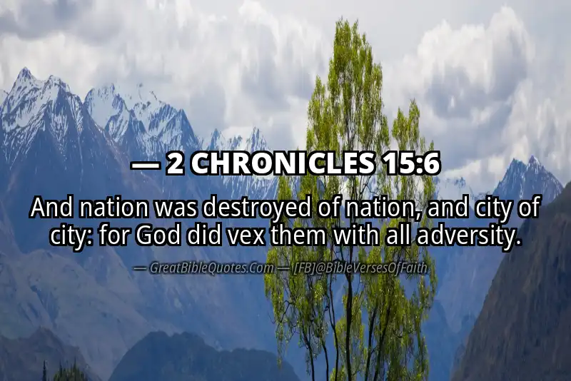 2 CHRONICLES 15:6 Verse