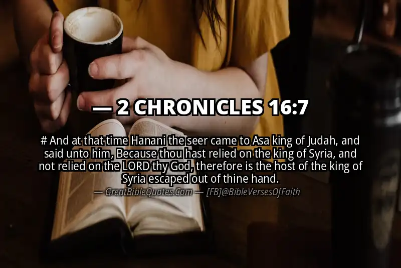 2 CHRONICLES 16:7 Verse