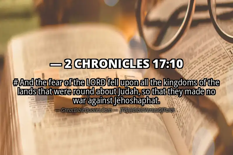 2 CHRONICLES 17:10 Verse