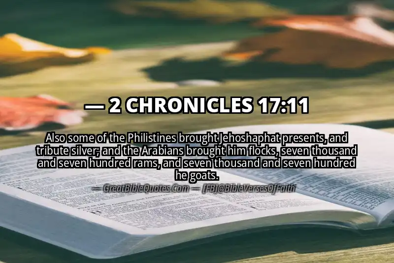 2 CHRONICLES 17:11 Verse