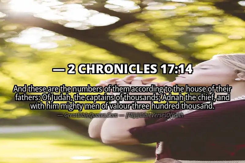 2 CHRONICLES 17:14 Verse
