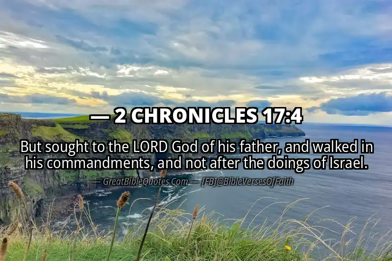 2 CHRONICLES 17:4 Verse