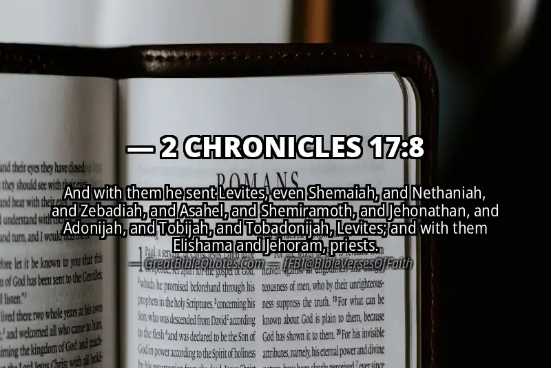 Bible verse: 2 CHRONICLES 17:8 Image