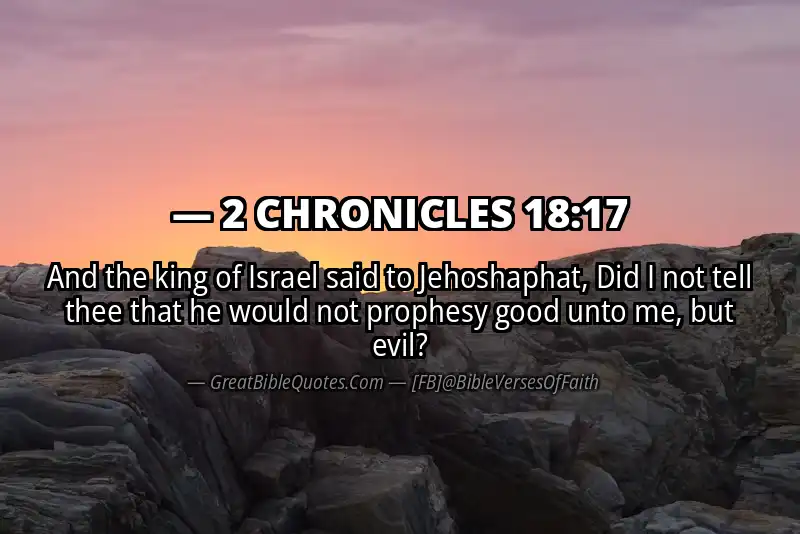 Bible verse: 2 CHRONICLES 18:17 Image