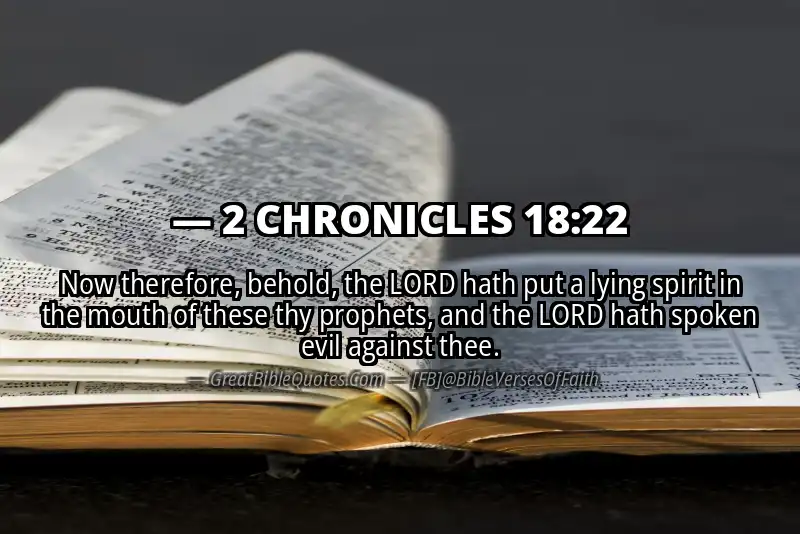 2 CHRONICLES 18:22 Verse