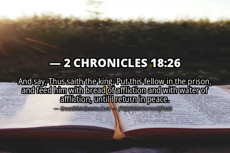 2 CHRONICLES 18:26 Verse