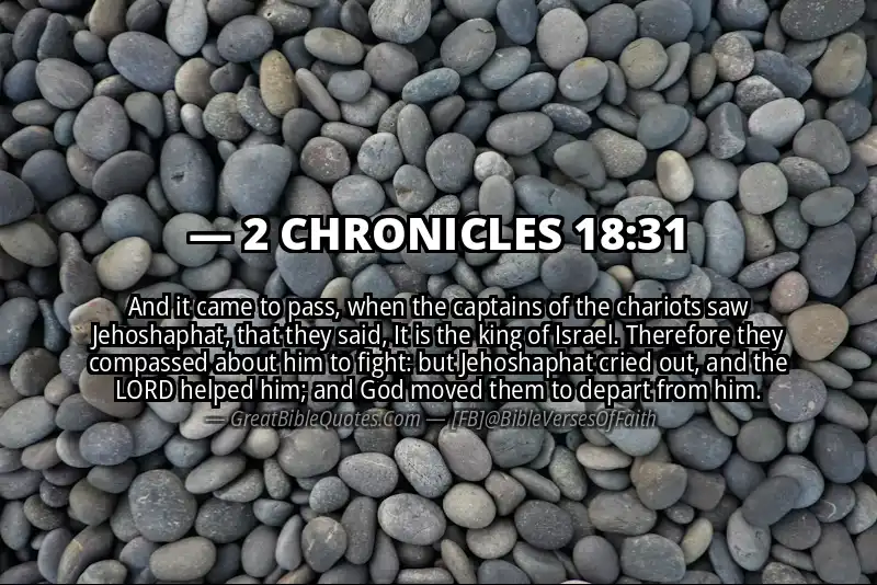 Bible verse: 2 CHRONICLES 18:31 Image