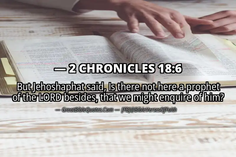2 CHRONICLES 18:6 Verse