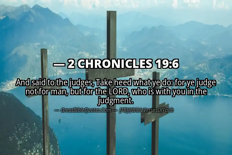 Bible verse: 2 CHRONICLES 19:6 Image