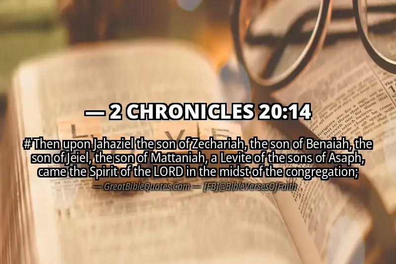 2 CHRONICLES 20:14 Verse