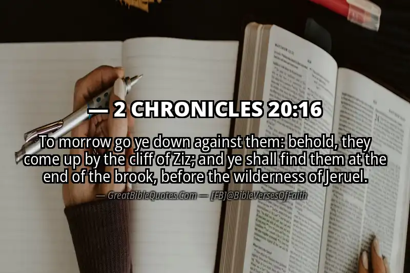 2 CHRONICLES 20:16 Verse