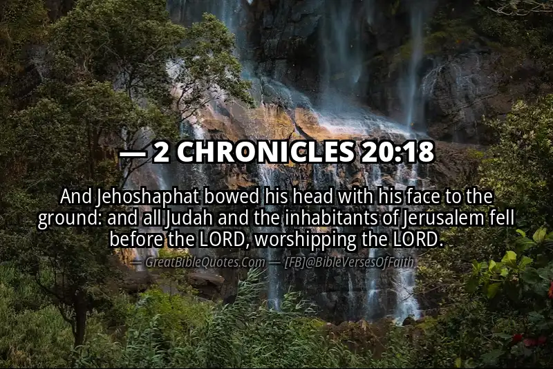 2 CHRONICLES 20:18 Verse