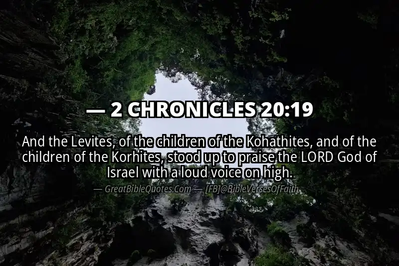 2 CHRONICLES 20:19 Verse