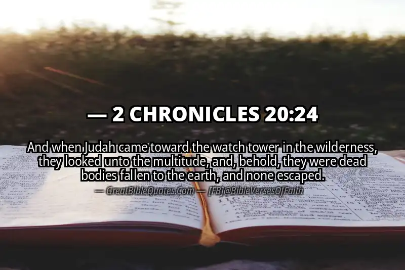 2 CHRONICLES 20:24 Verse Image