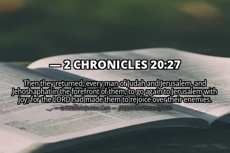 2 CHRONICLES 20:27 Verse Image