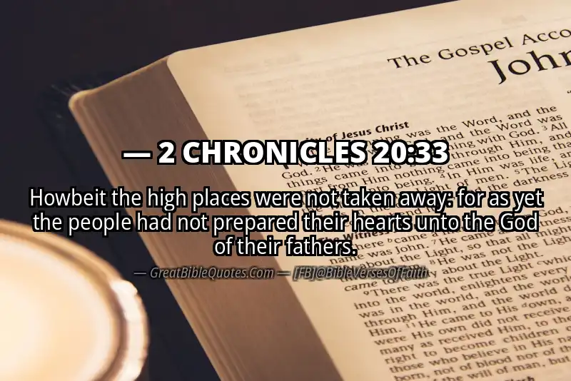 2 CHRONICLES 20:33 Verse