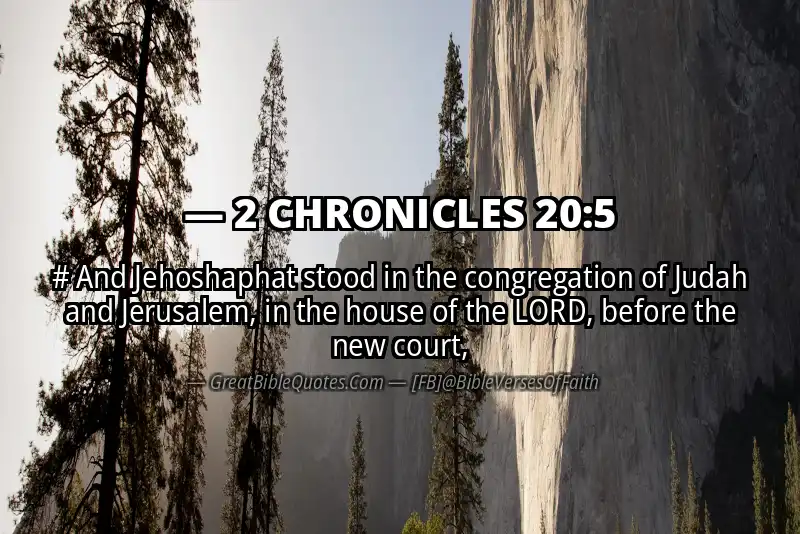 2 CHRONICLES 20:5 Verse