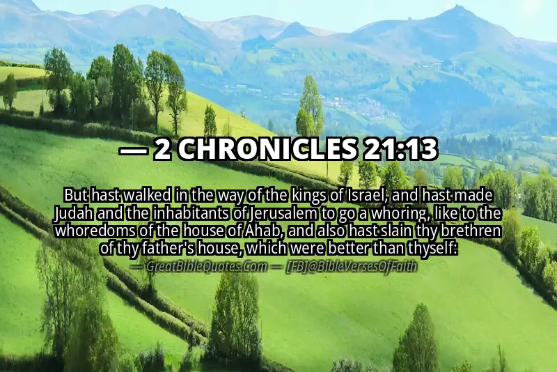 2 CHRONICLES 21:13 Verse