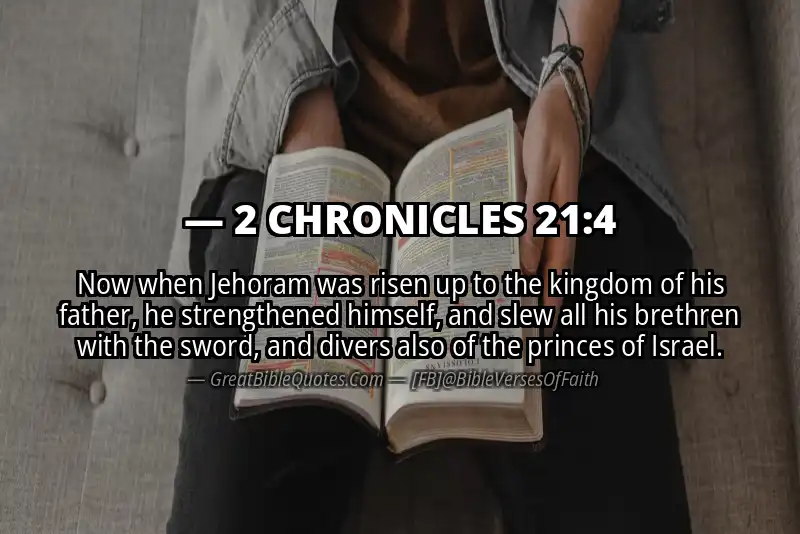 Bible verse: 2 CHRONICLES 21:4 Image
