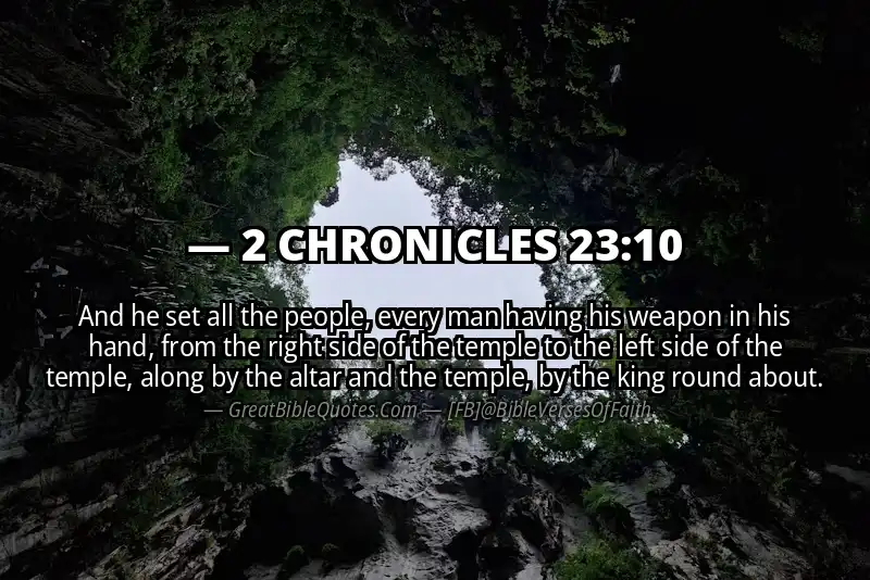 2 CHRONICLES 23:10 Verse