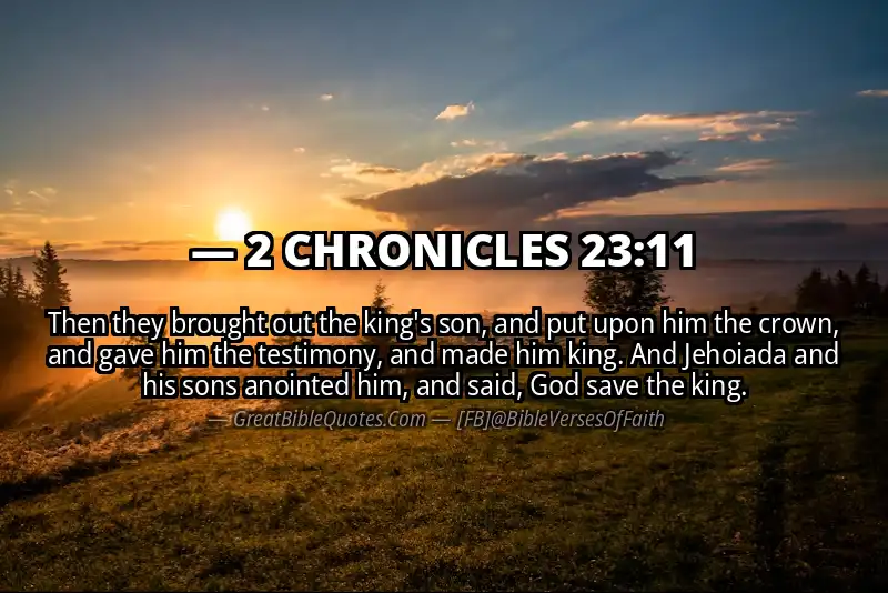 2 CHRONICLES 23:11 Verse