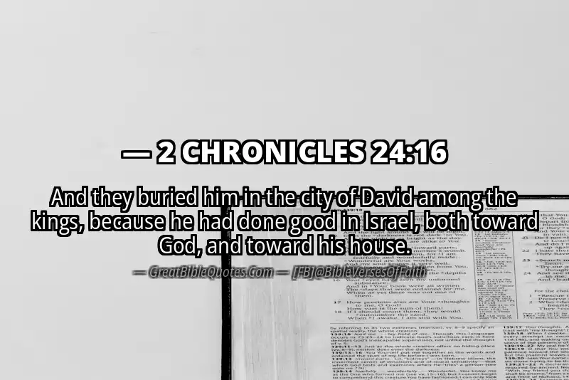 2 CHRONICLES 24:16 Verse
