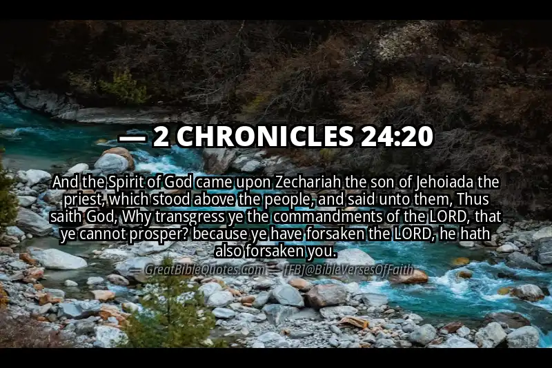 Bible verse: 2 CHRONICLES 24:20 Image