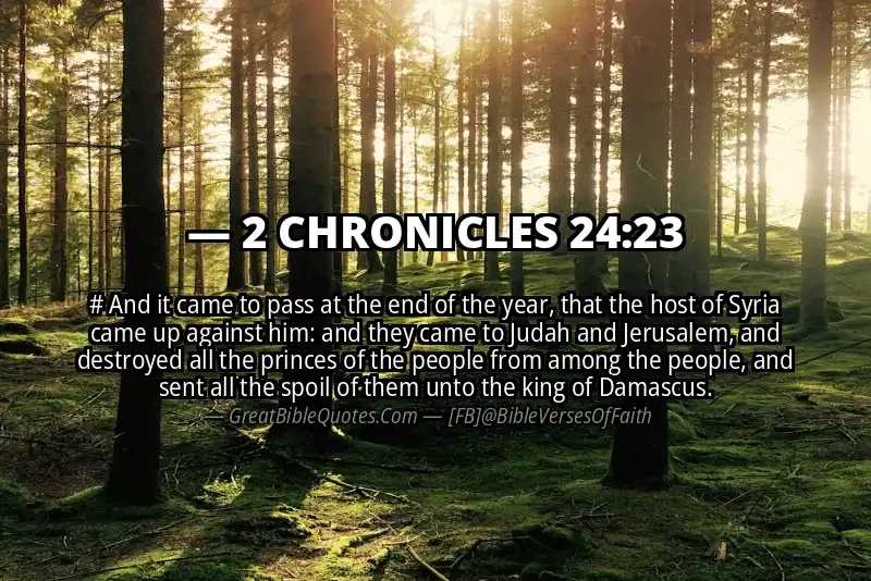 Bible verse: 2 CHRONICLES 24:23 Image