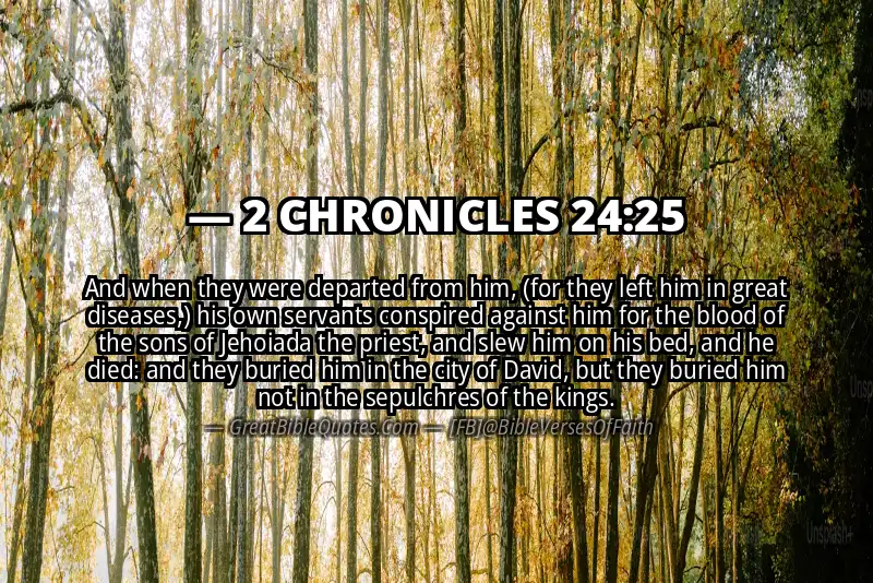 Bible verse: 2 CHRONICLES 24:25 Image