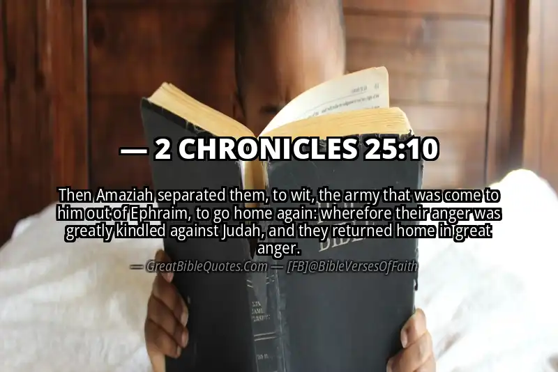 2 CHRONICLES 25:10 Verse