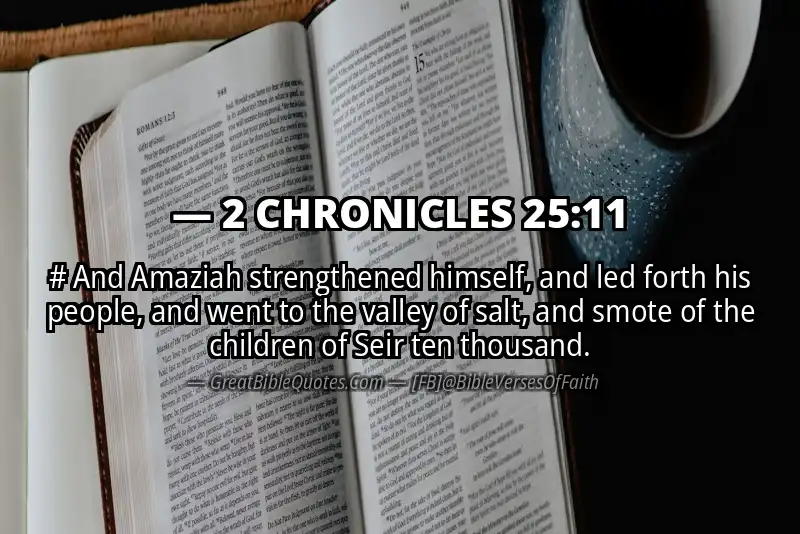 2 CHRONICLES 25:11 Verse