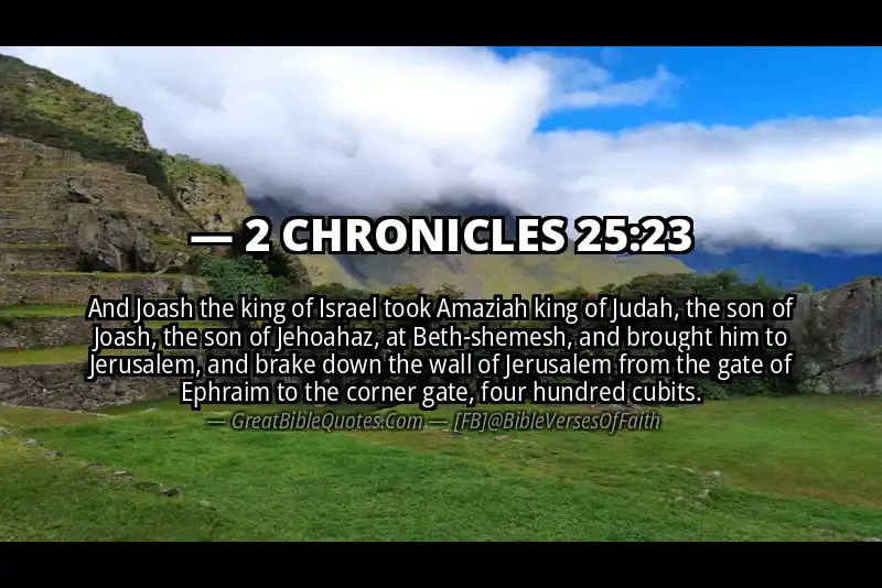 Bible verse: 2 CHRONICLES 25:23 Image