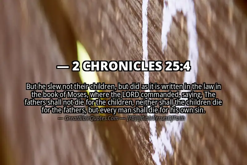 2 CHRONICLES 25:4 Verse