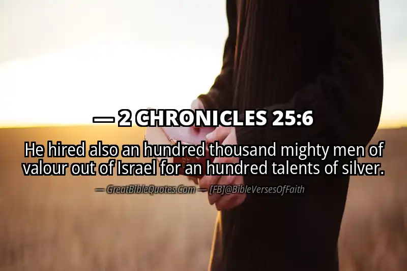 2 CHRONICLES 25:6 Verse