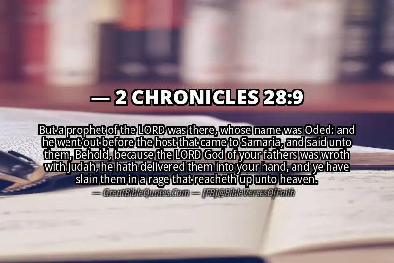 2 CHRONICLES 28:9 Verse Image