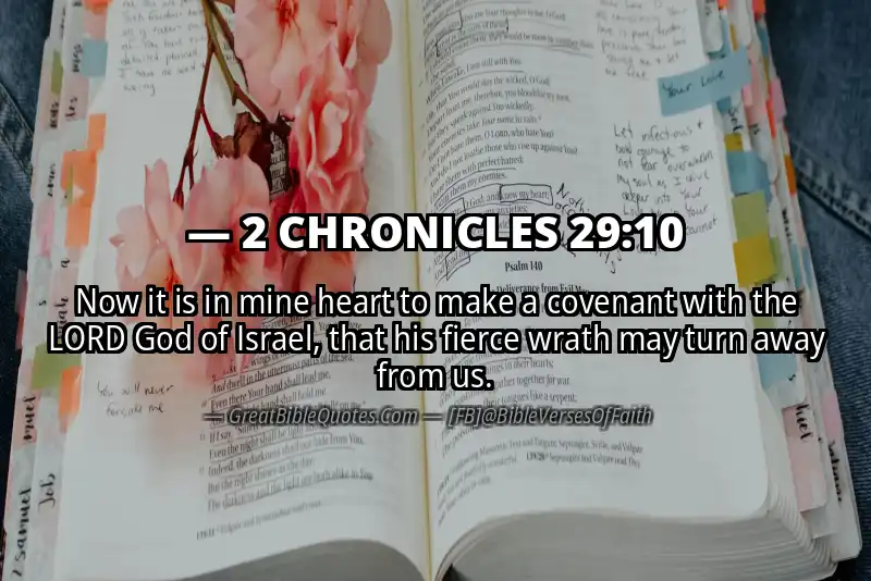Bible verse: 2 CHRONICLES 29:10 Image