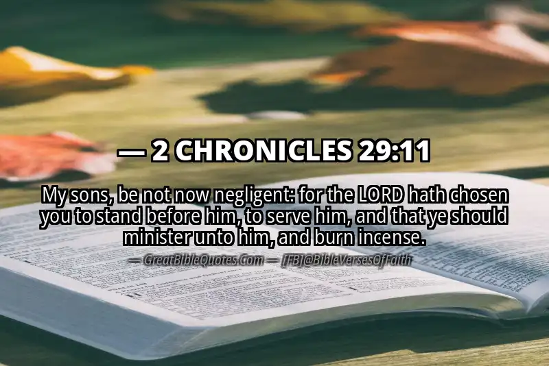 2 CHRONICLES 29:11 Verse