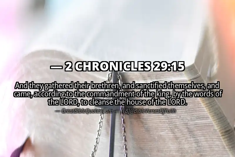 2 CHRONICLES 29:15 Verse