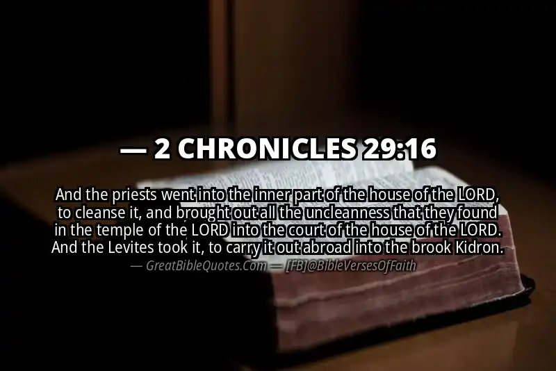 2 CHRONICLES 29:16 Verse
