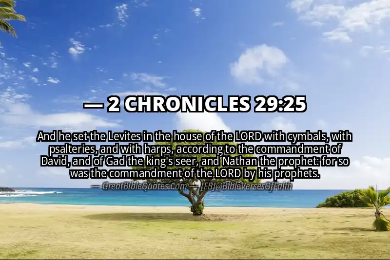 2 CHRONICLES 29:25 Verse