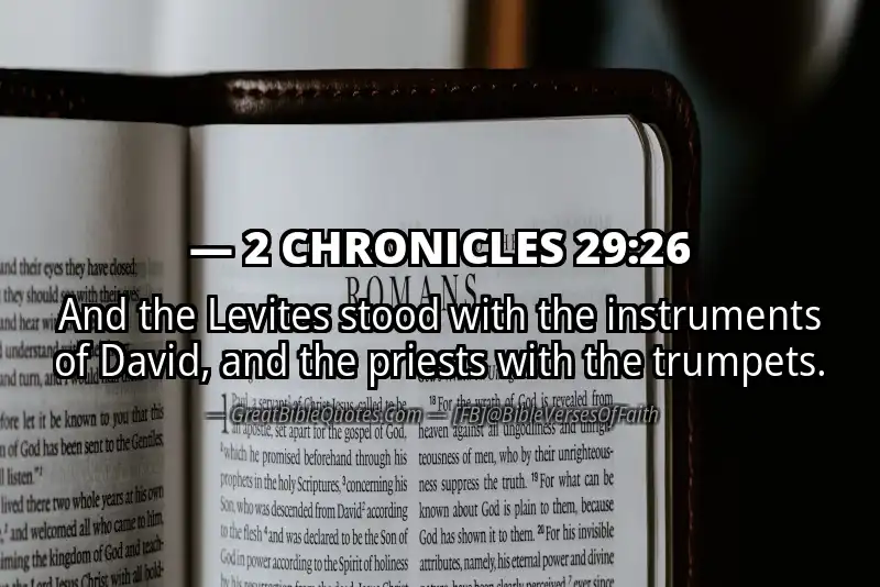 2 CHRONICLES 29:26 Verse
