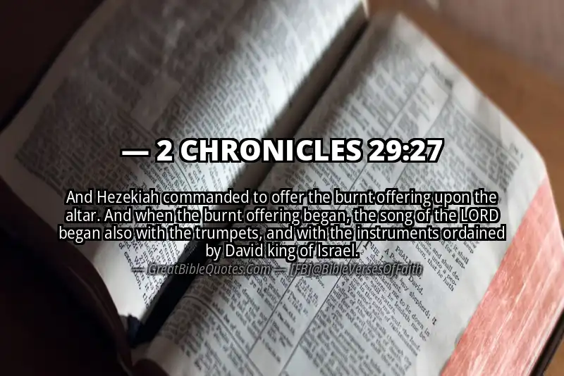 2 CHRONICLES 29:27 Verse