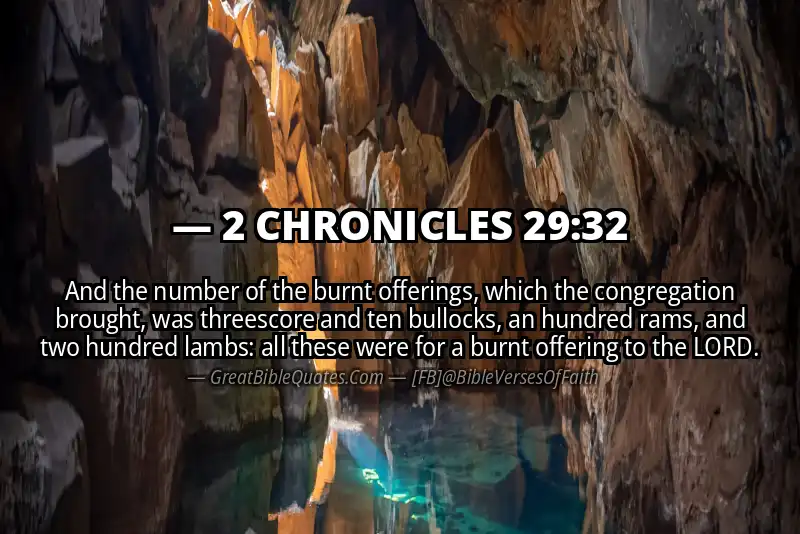 Bible verse: 2 CHRONICLES 29:32 Image