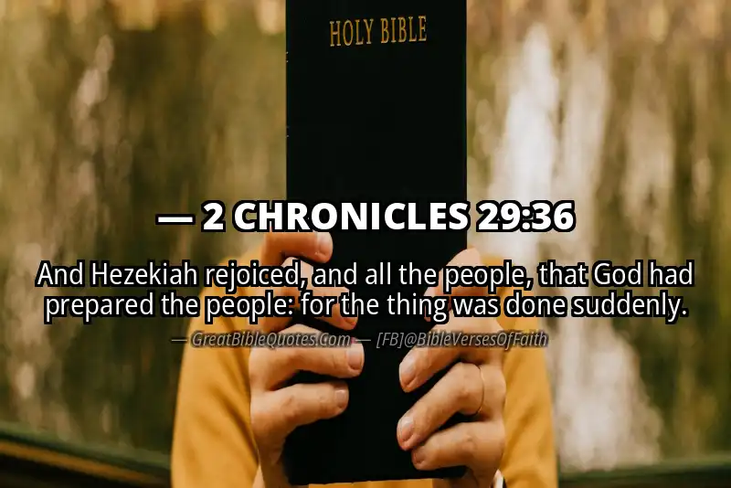 Bible verse: 2 CHRONICLES 29:36 Image