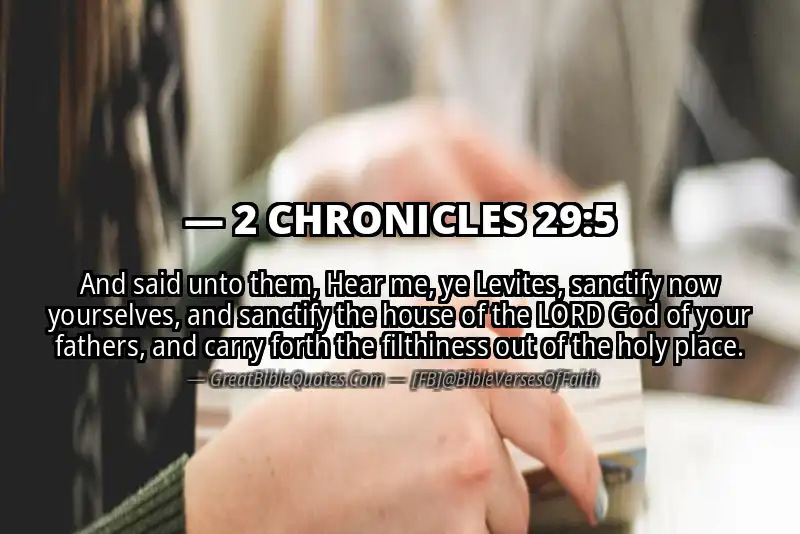 Bible verse: 2 CHRONICLES 29:5 Image