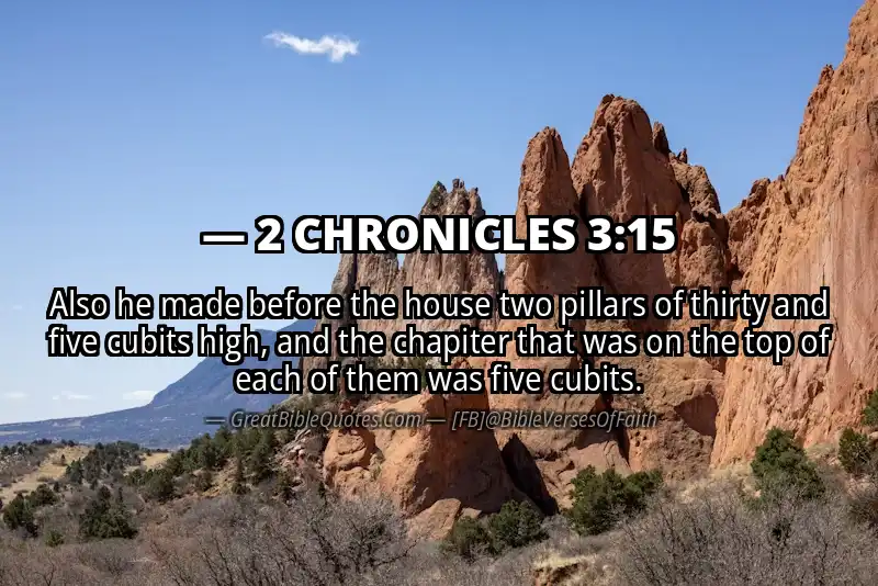 Bible verse: 2 CHRONICLES 3:15 Image