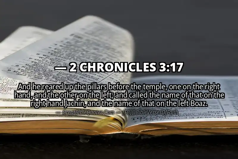 Bible verse: 2 CHRONICLES 3:17 Image