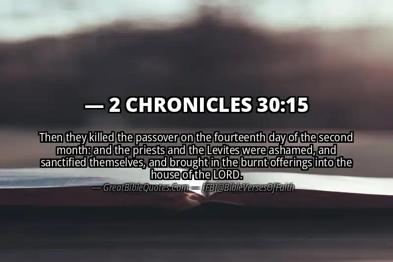 2 CHRONICLES 30:15 Verse