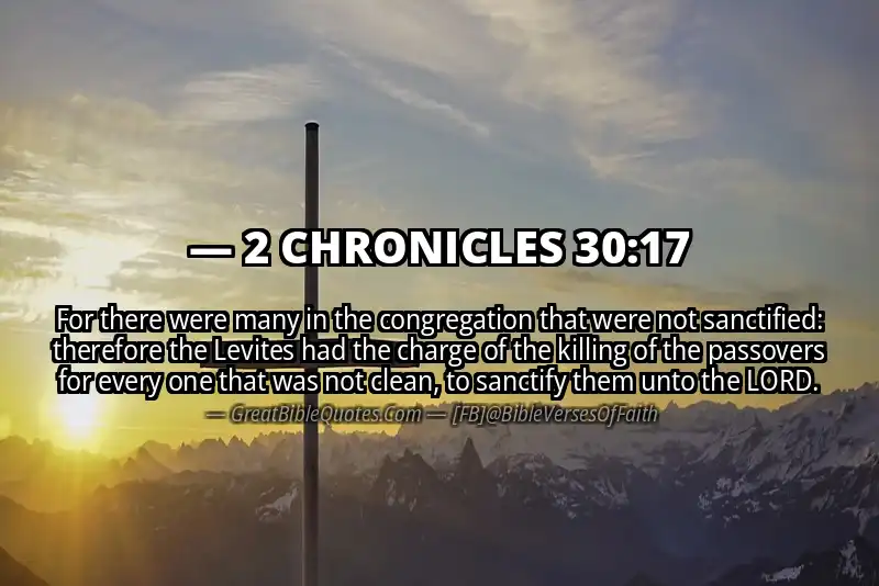 Bible verse: 2 CHRONICLES 30:17 Image