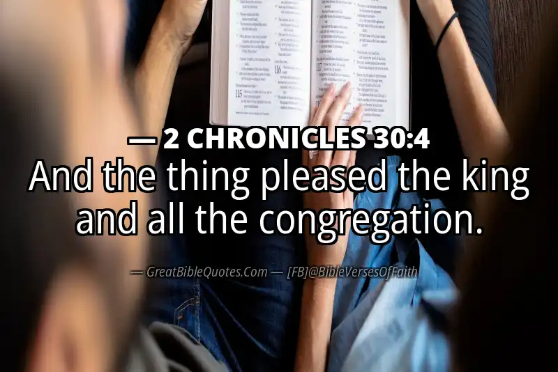 2 CHRONICLES 30:4 Verse